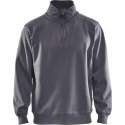 Blåkläder 3365-1048 Sweatshirt Jersey (1/2 Rits) Grijs maat M