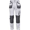 Werkbroek Carl wit/grijs maat 60 (schilders/stucadoors broek)