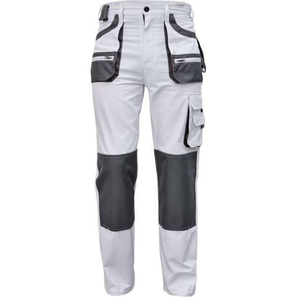 Werkbroek Carl wit/grijs maat 60 (schilders/stucadoors broek) Werkbroek Carl wit/grijs maat 60 (schilders/stucadoors broek)