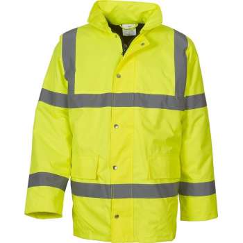 YOKO- JACKET - REFLECTIEF - REGENJAS - VEILIGHEIDSJAS - MET CAPUCHON - MEDIUM