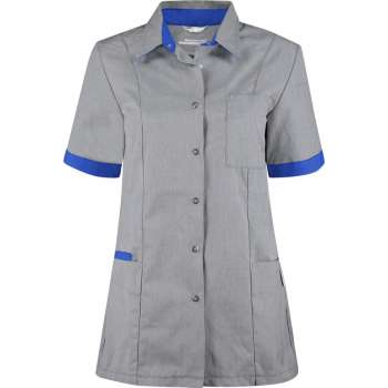 Haen / Ballyclare Dames Zorgjas Fijke Grey cross / Royal Blue - Maat L
