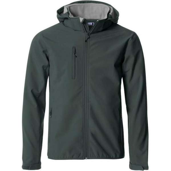 Clique Basic Hoody Softshell Jacket 020912 - Mannen - Pistol - XXL Clique Basic Hoody Softshell Jacket 020912 - Mannen - Pistol - XXL