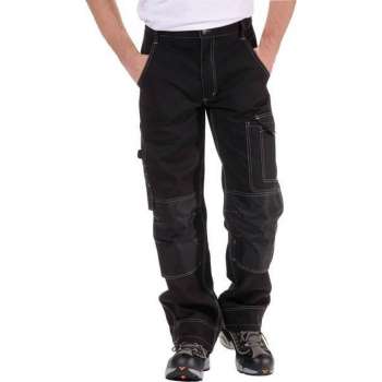 Taillebandbroek met kniestukken en reflectoren, maat 56