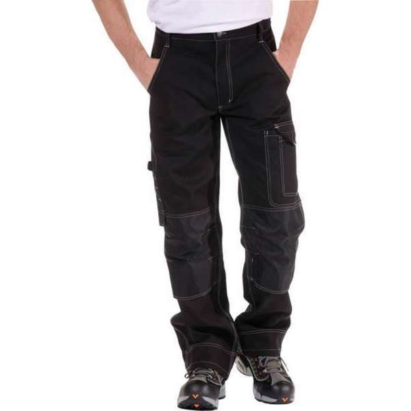 Taillebandbroek met kniestukken en reflectoren, maat 56