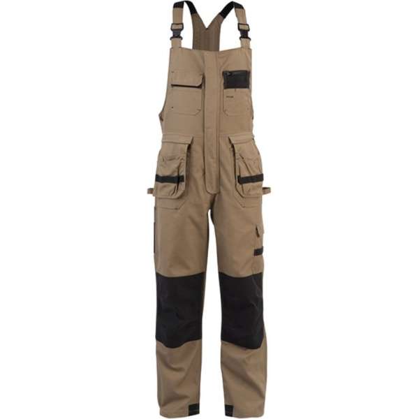 Breteloverall Assent Renmark 3147 khaki/zwart maat 58 Breteloverall Assent Renmark 3147 khaki/zwart maat 58