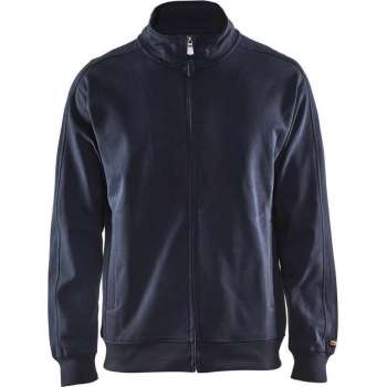 Blåkläder 3349-1048 Sweatshirt lange rits Marineblauw maat L