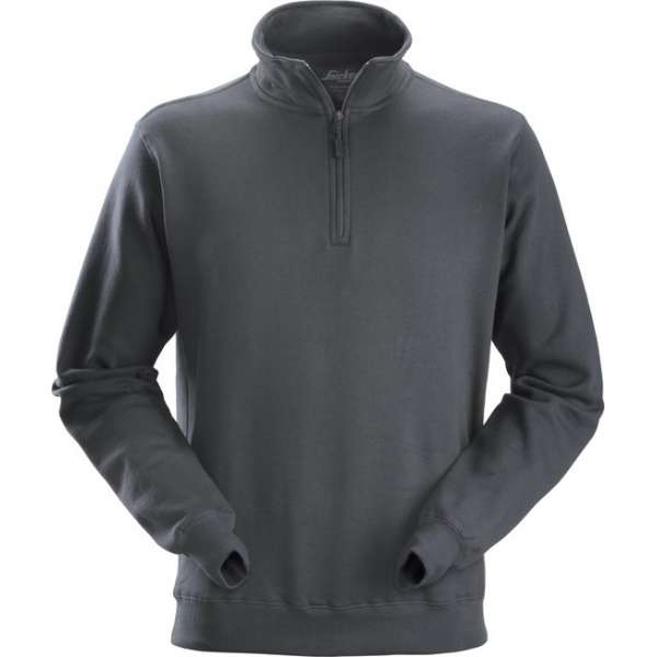 Snickers ½ Zip sweatshirt - Workwear - 2818 - staalgrijs - maat XL Snickers ½ Zip sweatshirt - Workwear - 2818 - staalgrijs - maat XL
