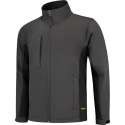 Tricorp soft shell jack bi-color - Workwear - 402002 - donkergrijs / zwart - maat L