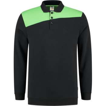 Tricorp Polo Sweater Bicolor Naden 302004 Zwart / Lime - Maat 5XL
