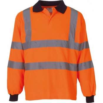 RWS polo met lange mouwen, in verschillende maten XL Oranje