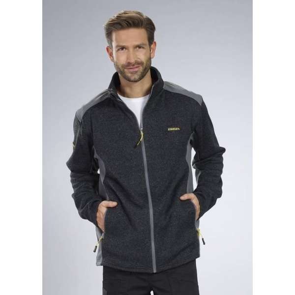 Stanley Gebreide fleecejas, kleur zwart, maat 2XL Stanley Gebreide fleecejas, kleur zwart, maat 2XL