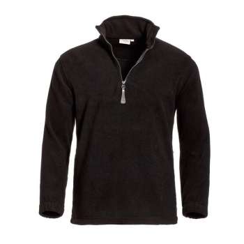 Santino fleece sweater Serfaus - Zwart - maat 3XL