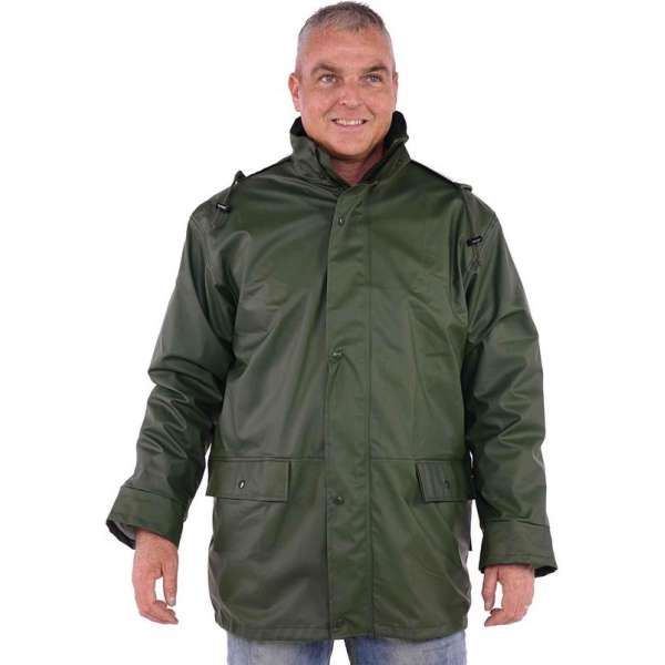 STØRVIK Regenjas Heren Donkergroen - Maat 3XL - UPPSALA STØRVIK Regenjas Heren Donkergroen - Maat 3XL - UPPSALA