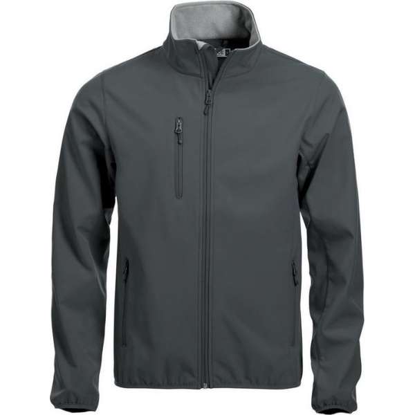 Clique Basic Softshell Jas Heren Antraciet maat L Clique Basic Softshell Jas Heren Antraciet maat L