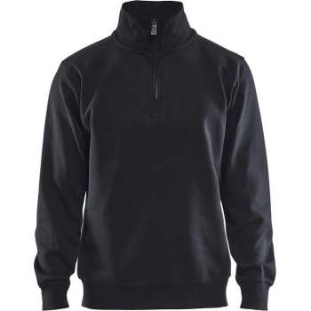Blåkläder 3365-1048 Sweatshirt Jersey (1/2 Rits) Zwart maat 4XL