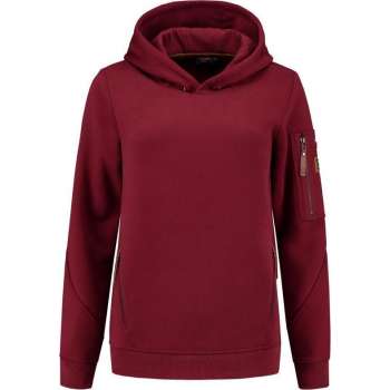Tricorp 304006 Sweater Premium Capuchon Dames Bordeaux maat S