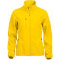 Clique Basic Softshell Jas Dames Lemon maat S