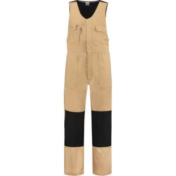 EM Workwear Bodybroek katoen/polyester kaki-zwart maat 54