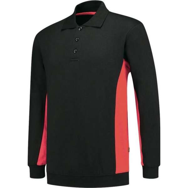 Tricorp 302003 Polosweater Bicolor Zwart/Rood maat L Tricorp 302003 Polosweater Bicolor Zwart/Rood maat L