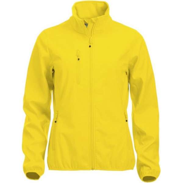 Clique Basic Softshell Jas Dames Lemon maat XS Clique Basic Softshell Jas Dames Lemon maat XS