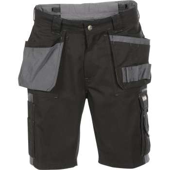 Dassy Monza Tweekleurige holsterzakkenshort 250012 - Zwart/Cementgrijs - 62