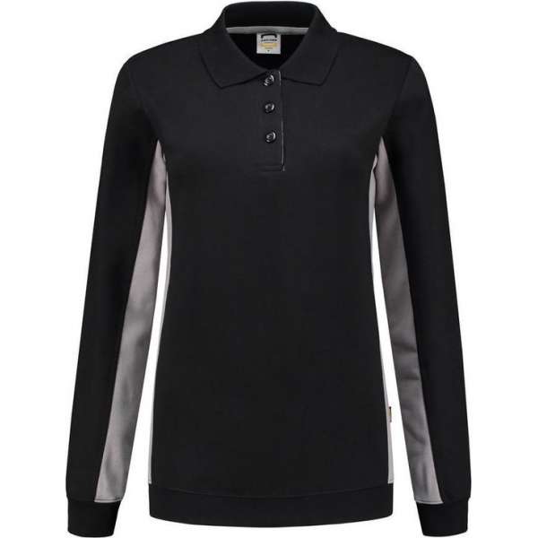 Tricorp polosweater bi-color dames - 302002 - zwart / grijs - maat S Tricorp polosweater bi-color dames - 302002 - zwart / grijs - maat S