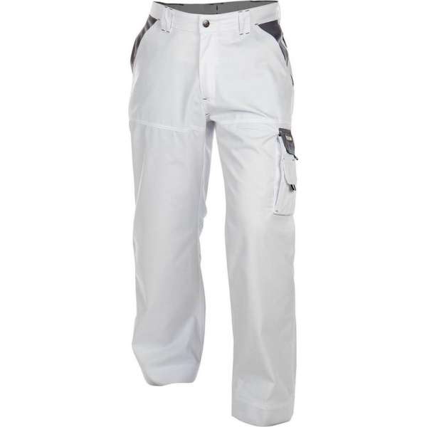 Dassy Nashville Tweekleurige werkbroek 200658 - binnenbeenlengte Standaard (81-86 cm) - Wit/Cementgrijs - 46 Dassy Nashville Tweekleurige werkbroek 200658 - binnenbeenlengte Standaard (81-86 cm) - Wit/Cementgrijs - 46