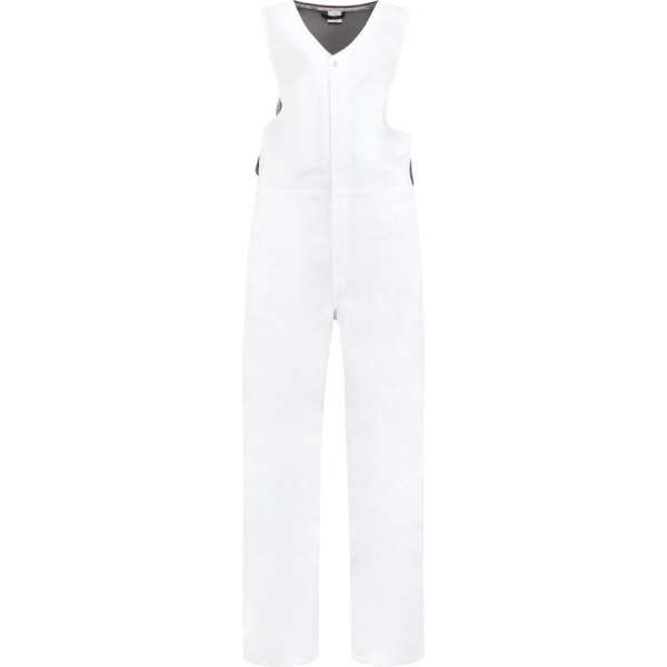 EM Kitchen Food bodybroek Polyester / Katoen Wit Maat 50 EM Kitchen Food bodybroek Polyester / Katoen Wit Maat 50