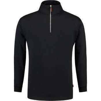 Tricorp Sweater ritskraag - Casual - 301010 - Zwart - maat M