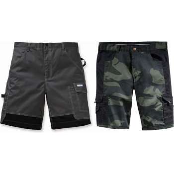 Korte broek met anti-slip tailleband, kleur camouflage/zwart, maat XL