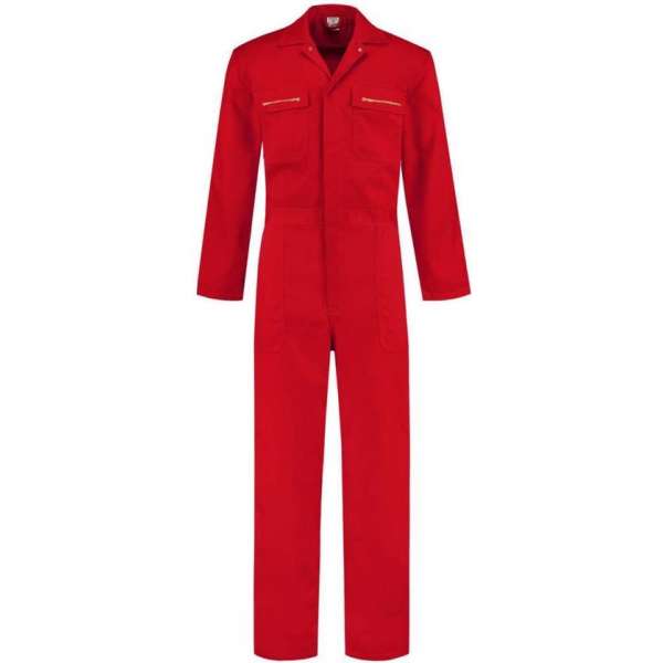Rally overall 100% katoen rood maat 52 Rally overall 100% katoen rood maat 52