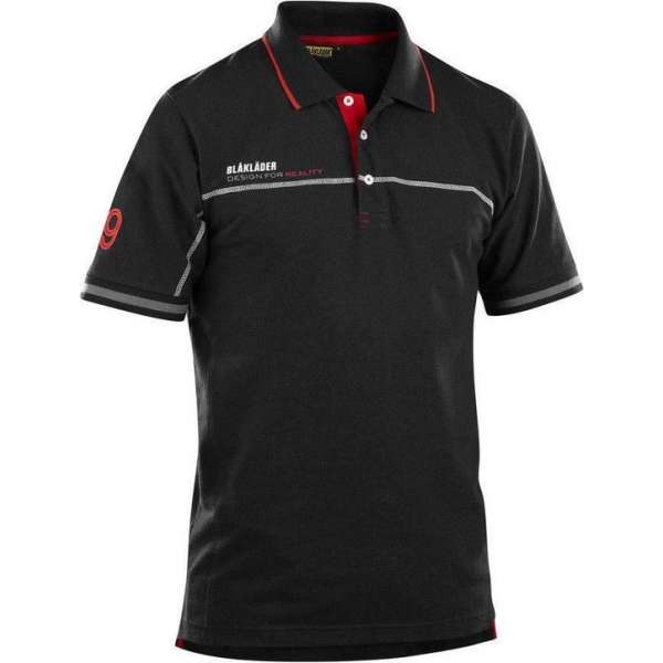 Blåkläder 3327-1050 Branded Poloshirt Zwart/Rood maat XXXL Blåkläder 3327-1050 Branded Poloshirt Zwart/Rood maat XXXL