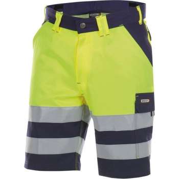 Dassy VENNA Korte Werkbroek Marineblauw/GeelNL:58 BE:54