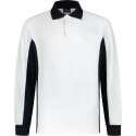 Workman Polosweater 2401 - wit / navy - Maat XL