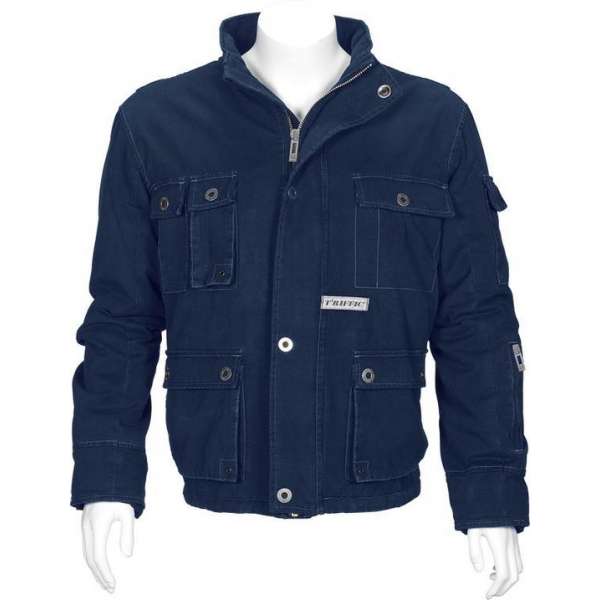 T'riffic Storm Jack Canvas coat 100% katoen Marine - Maat S T'riffic Storm Jack Canvas coat 100% katoen Marine - Maat S