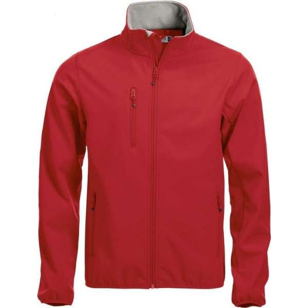 Clique Basic Softshell Jas Heren Red maat XS Clique Basic Softshell Jas Heren Red maat XS