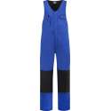 EM Workwear Bodybroek katoen/polyester korenblauw-zwart maat 64