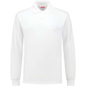 Workman Polosweater Outfitters - 2301 wit + borstzakje - Maat S