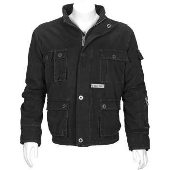T'RIFFIC STORM  Jack Canvas coat 100% katoen Zwart - Maat 2XL