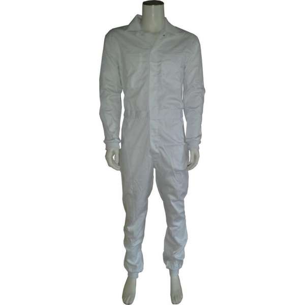 GAEVE Foodoverall polyester/katoen met manchetten wit maat 52 GAEVE Foodoverall polyester/katoen met manchetten wit maat 52