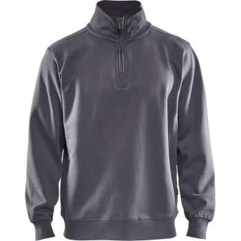 Blåkläder 3365-1048 Sweatshirt Jersey (1/2 Rits) Grijs maat XS