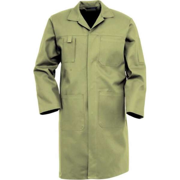 Havep Lange jas drukknoop 4023 - Khaki - 58 Havep Lange jas drukknoop 4023 - Khaki - 58