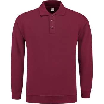 Tricorp Polosweater boord - Casual - 301005 - wijnrood - maat 5XL