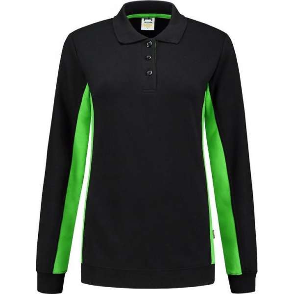 Tricorp polosweater bi-color dames - 302002 - zwart / lime - maat 3XL Tricorp polosweater bi-color dames - 302002 - zwart / lime - maat 3XL