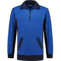 Workman Zipper Sweater Bi-Colour - 2704 royal blue/navy - Maat 5XL
