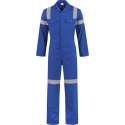 EM Traffic Hoge zichtbaarheids overall 100% katoen Korenblauw Maat 60