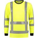 Tricorp T-shirt RWS Birdseye Lange Mouw 103002 Fluor Geel - Maat 5XL