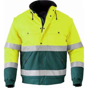Havep 5139 All season jack Groen/Fluo Geel maat XXL