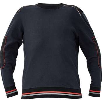 Knoxfield sweater antraciet/rood L