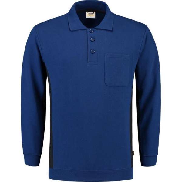 Tricorp polosweater Bi-Color - Workwear - 302001 - koningsblauw-navy - maat 5XL